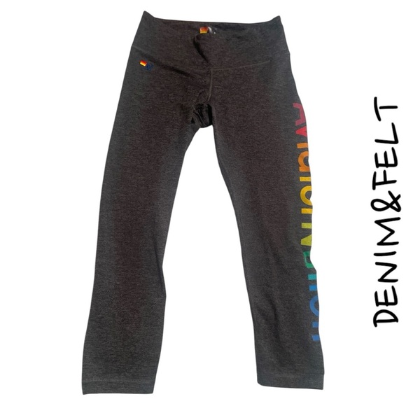 Aviator Nation Women’s Rainbow Logo Leggings | PRELOVED 🩶🩶 - Picture 4 of 8